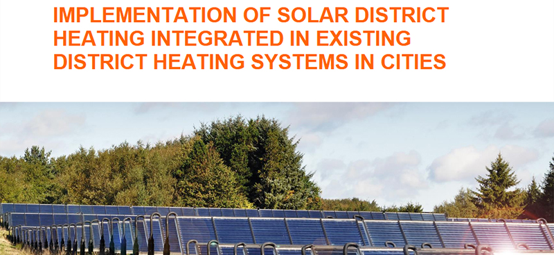 Guideline for the implementation of large solar thermal plants in existing heat grid systems in cities